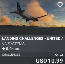 Landing Challenges - United Airlines - Vol 2 by VA SYSTEMS. USD 10.99