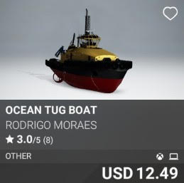 Ocean Tug Boat by Rodrigo Moraes. USD 12.49