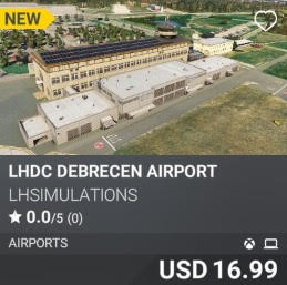 LHDC Debrecen Airport by LHSimulation. USD 16.99