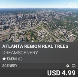 Atlanta Region Real Trees by DreamScenery. USD 4.99