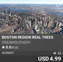 Boston Region Real Trees by DreamScenery. USD 4.99