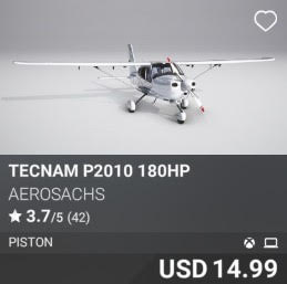 Tecnam P2010 180HP by AeroSachs. USD 14.99