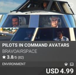 Pilots In Command Avatars by Bravoairspace. USD 4.99