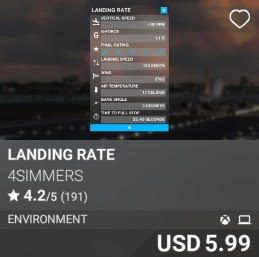 Landing Rate by 4Simmers. USD 5.99