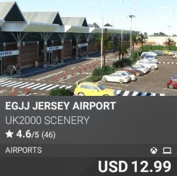 EGJJ Jersey Airport by UK2000 Scenery. USD 12.99