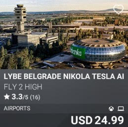 LYBE Belgrade Nikola Tesla Airport by Fly 2 High. USD 24.99