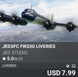 JEDSFC FW200 Liveries by JED Studio. USD 7.99