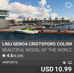 LIMJ Genoa Cristoforo Colombo Airport by Beautiful Model of the World. USD 10.99