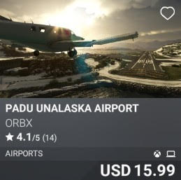 PADU Unalaska Airport by Orbx. USD 15.99