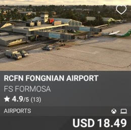 RCFN Fongnian Airport by FS Formosa. USD 18.49