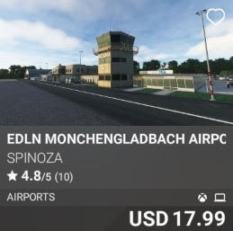 EDLN MONCHENGLADBACH AIRPORT by SPINOZA. USD 17.99