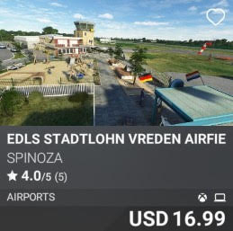 EDLS STADTLOHN VREDEN AIRFIELD by SPINOZA. USD 16.99