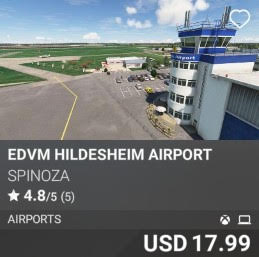 EDVM HILDESHEIM Airport by SPINOZA. USD 17.99