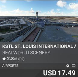 KSTL St. Louis International Airport V3.0 by Realworld scenery. USD 17.49