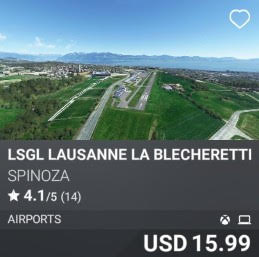 LSGL LAUSANNE La Blecherette AIRPORT by SPINOZA. USD 15.99