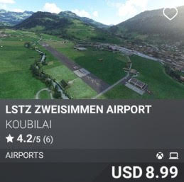 LSTZ Zweisimmen Airport by Koubilai. USD 8.99