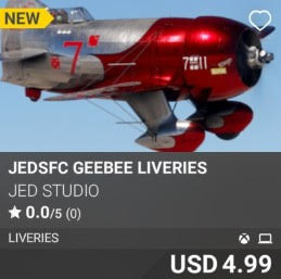 JEDSFC GeeBee Liveries by JED Studio. USD 4.99