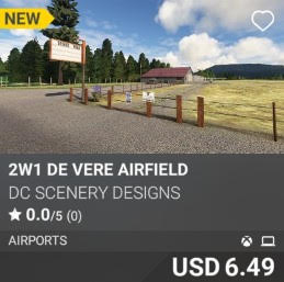 2W1 DE VERE Airfield by DC Scenery Designs. USD 6.49