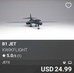 B1 Jet by KwikFlight. USD 24.99