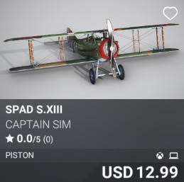 SPAD S.XIII by Captain Sim. USD 12.99