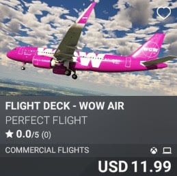 Flight Deck - WOW Air by Perfect Flight. USD 11.99