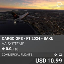 Cargo Ops - F1 2024 - Baku by VA Systems. USD 10.99