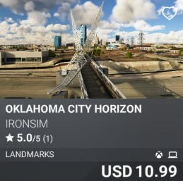 Oklahoma City Horizon by Ironsim. USD 10.99