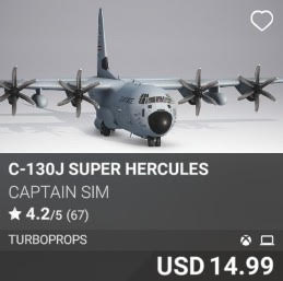 C-130J Super Hercules by Captain Sim. USD 14.99