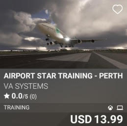 Airport STAR Training - Perth (YPPH) by VA SYSTEMS. USD 13.99