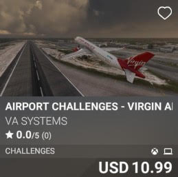 Airport Challenges - Virgin America - Vol 3 by VA SYSTEMS. USD 10.99