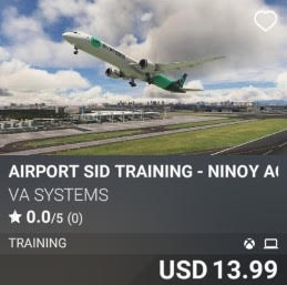 Airport SID Training - Ninoy Aquino (RPLL) by VA SYSTEMS. USD 13.99