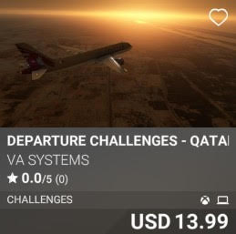 Departure Challenges - Qatar Airways - Vol 1 by VA SYSTEMS. USD 13.99