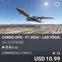 Cargo Ops - F1 2024 - Las Vegas by VA SYSTEMS. USD 10.99