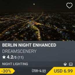 Berlin Night Enhanced by DreamScenery. USD 9.99 (on sale for 6.99)