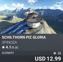 SCHILTHORN PIZ GLORIA by SPINOZA. USD 12.99