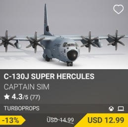 C-130J Super Hercules by Captain Sim. USD 14.99