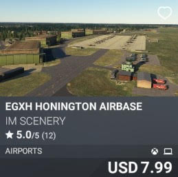 EGXH Honington Airbase by IM SCenery. USD 7.99