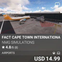 FACT Cape Town International Airport by NMG Simulations. USD 14.99