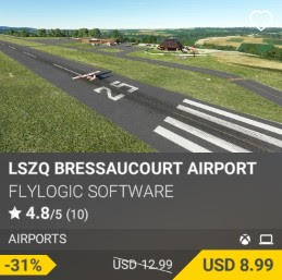 LSZQ BRESSAUCOURT AIRPORT by FlyLogic Software. USD 12.99 (on sale for 8.99)