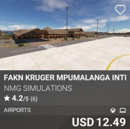 FAKN Kruger Mpumalanga International Airport by NMG Simulations. USD 12.49