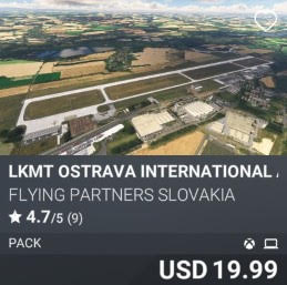 LKMT Ostrava International Airport Pack by Flying Partners Slovakia. USD 19.99