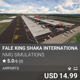 FALE King Shaka International Airport by NMG Simulations. USD 14.99