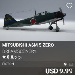 Mitsubishi A6M 5 Zero by DreamScenery. USD 9.99