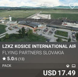 LZKZ Kosice International Airport Pack by Flying Partners Slovakia. USD 17.49