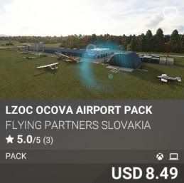 LZOC Ocova Airport Pack by Flying Partners Slovakia. USD 8.49