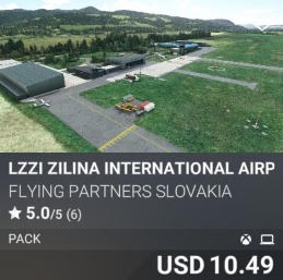 LZZI Zilina International Airport Pack by Flying Partners Slovakia. USD 10.49