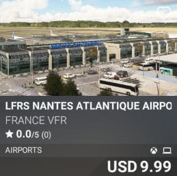 LFRS Nantes Atlantique Airport by France VFR. USD 9.99