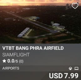 VTBT Bang Phra Airfield by SiamFlight. USD 7.99