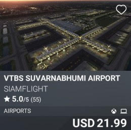 VTBS Suvarnabhumi Airport by siamflight. USD 21.99