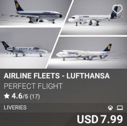 Airline Fleets - Lufthansa by Perfect Flight. USD 7.99